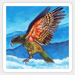 Kea in the Snow by Ira Sticker